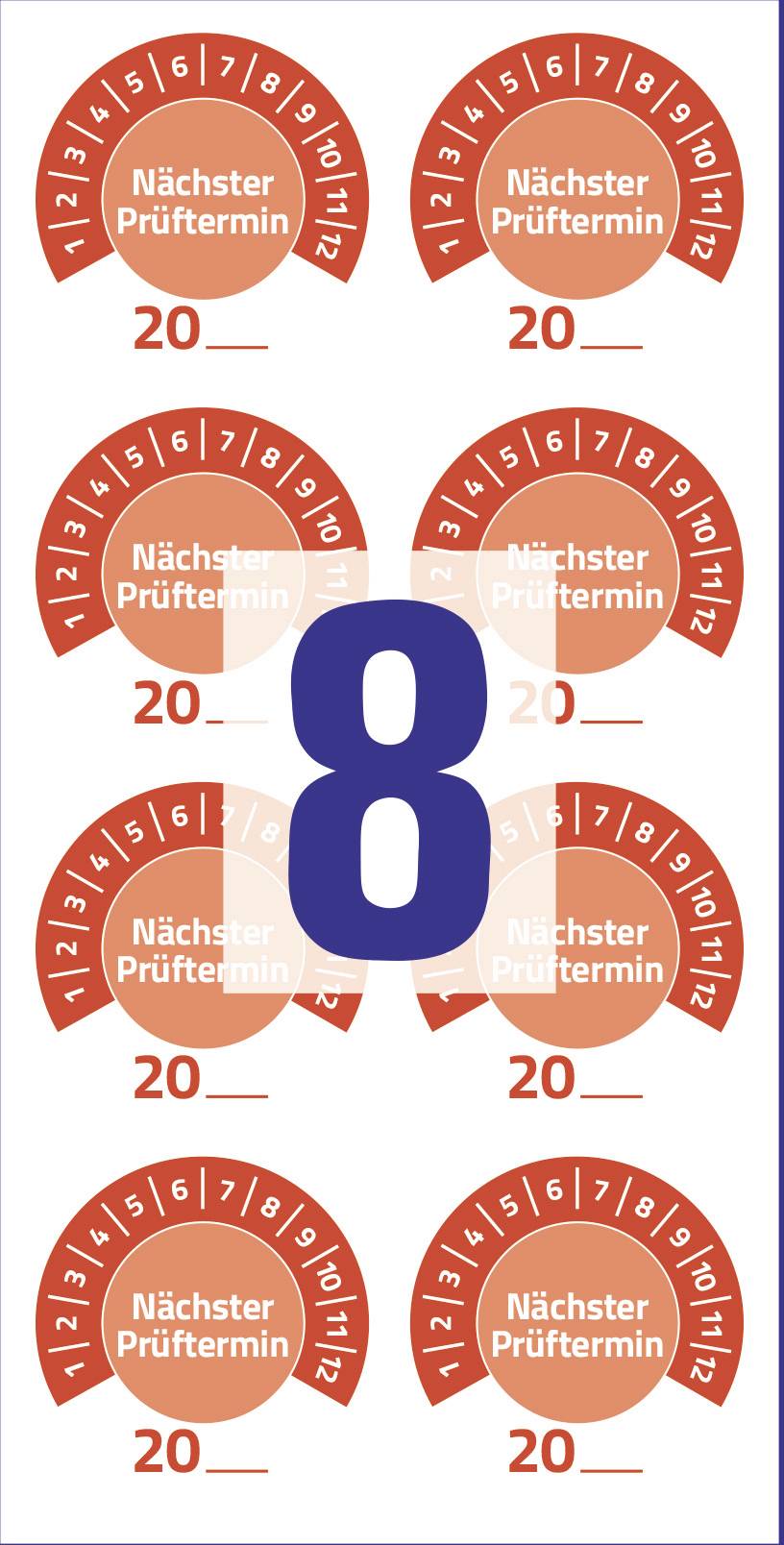 Eine TÜV-Prüfplakette zeigt, dass der nächste Prüftermin im August 2020 ist.