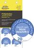 Avery-Zweckform 7909 Prüfplakette Geprüft nach DGUV Vorschrift 3 20XX Blau Folie selbstklebend (Ø x L) 30 mm x 30 mm 30 mm DGUV 80 St.