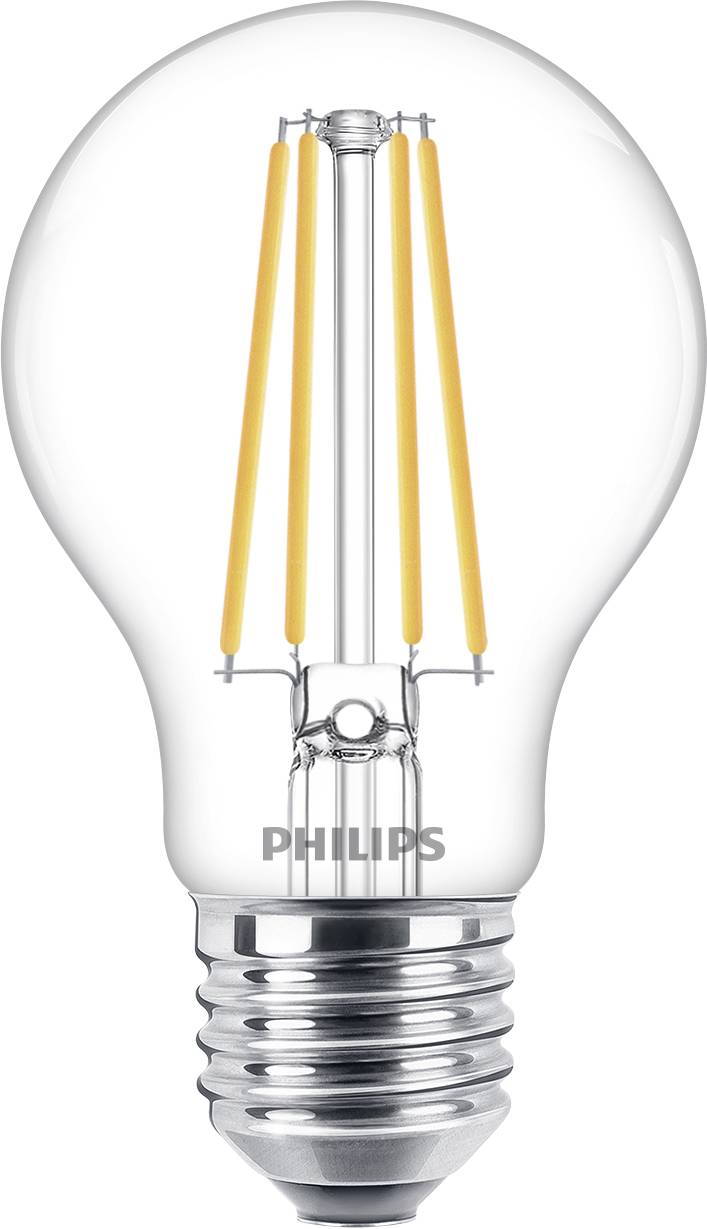 PHILIPS Lighting LED EEK A++ (A++ - E) E27 Glühlampenform 8.5 W = 75 W Warmweiß (Ø x L) 6 cm x