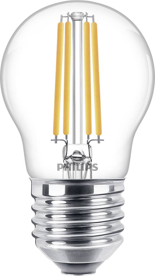 PHILIPS Lighting LED EEK A++ (A++ - E) E27 Tropfenform 6.5 W = 60 W Warmweiß (Ø x L) 4.5 cm x 7