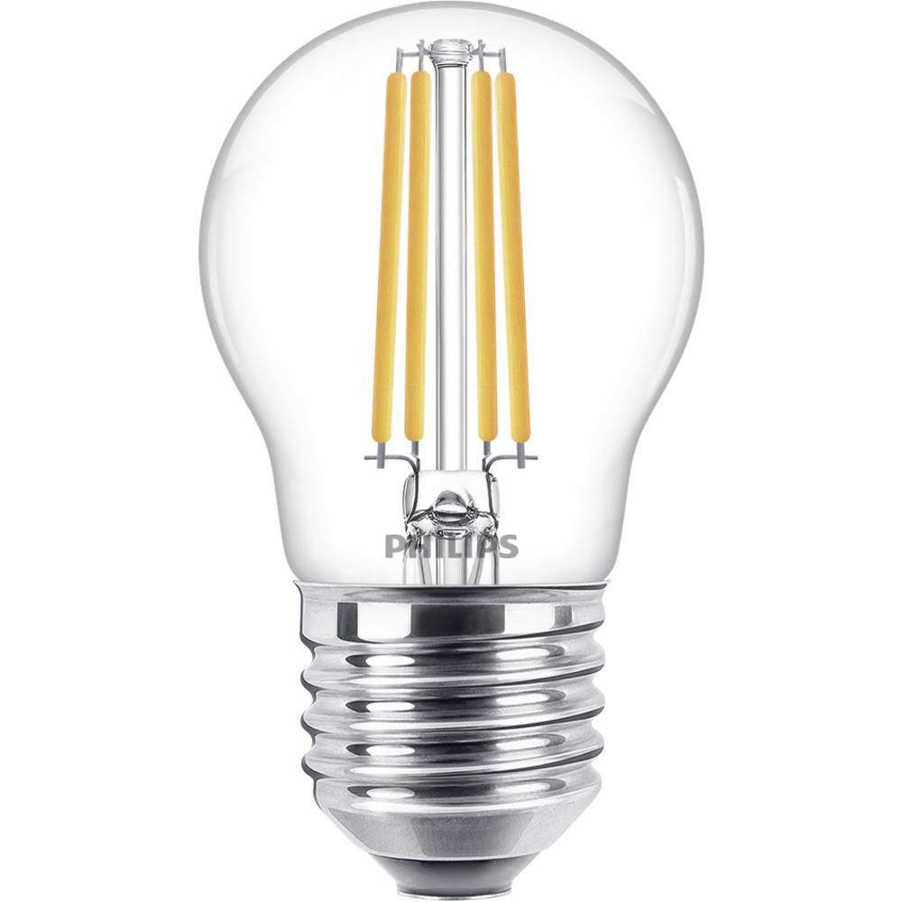 Philips LED kogellamp E27 6,5W warm wit