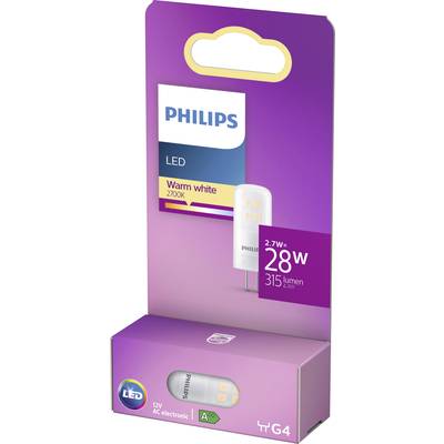 'Philips LED-Lampe, 2,7 W, 315 Lumen, warmweiß, 2700K, Energieklasse A++, 12V.'