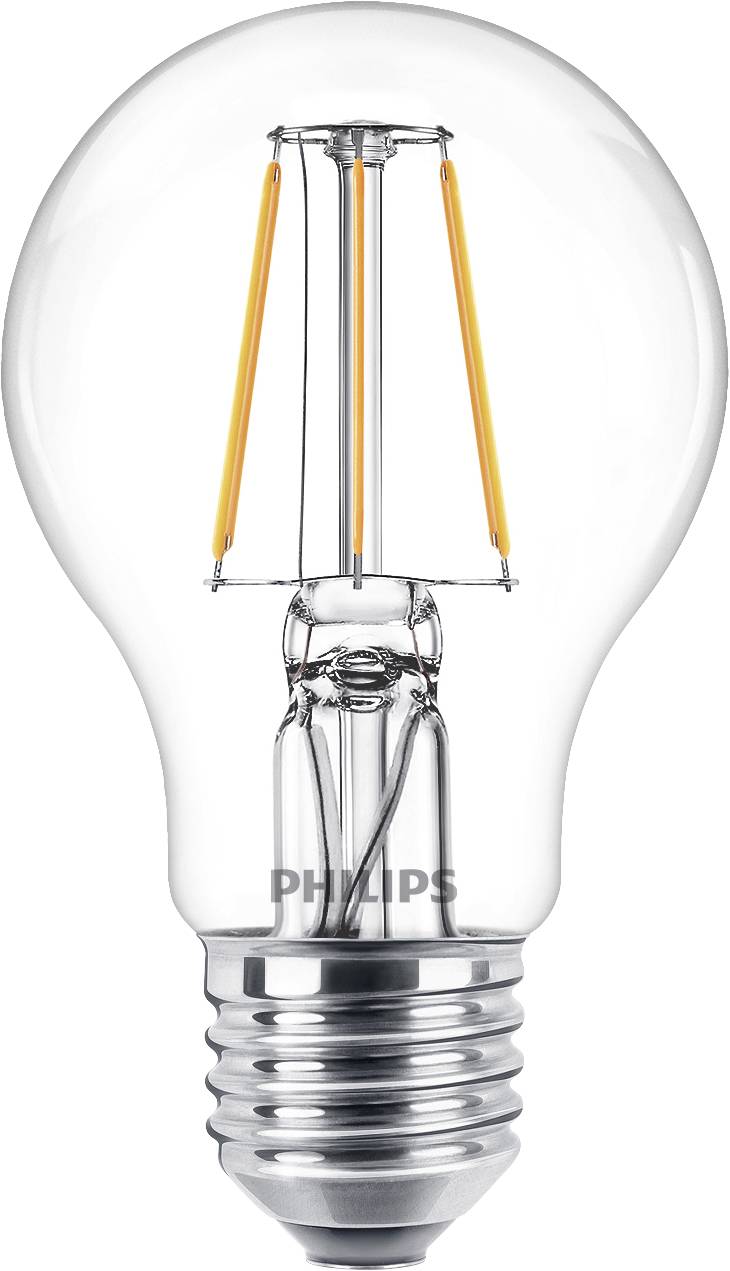 PHILIPS Lighting LED EEK A++ (A++ - E) E27 Glühlampenform 4.3 W = 40 W Warmweiß (Ø x L) 6 cm x