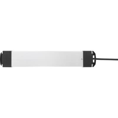 Sygonix SY-4538260 Steckdosenleiste mit Schalter 6fach Schwarz, Silber Schutzkontakt 1 St.-2