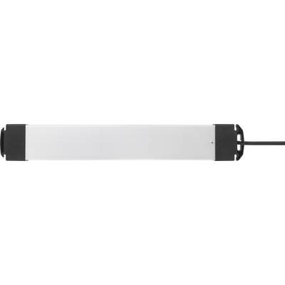 Sygonix SY-4538262 Steckdosenleiste mit Schalter 6fach Schwarz, Silber Schutzkontakt 1 St.-2