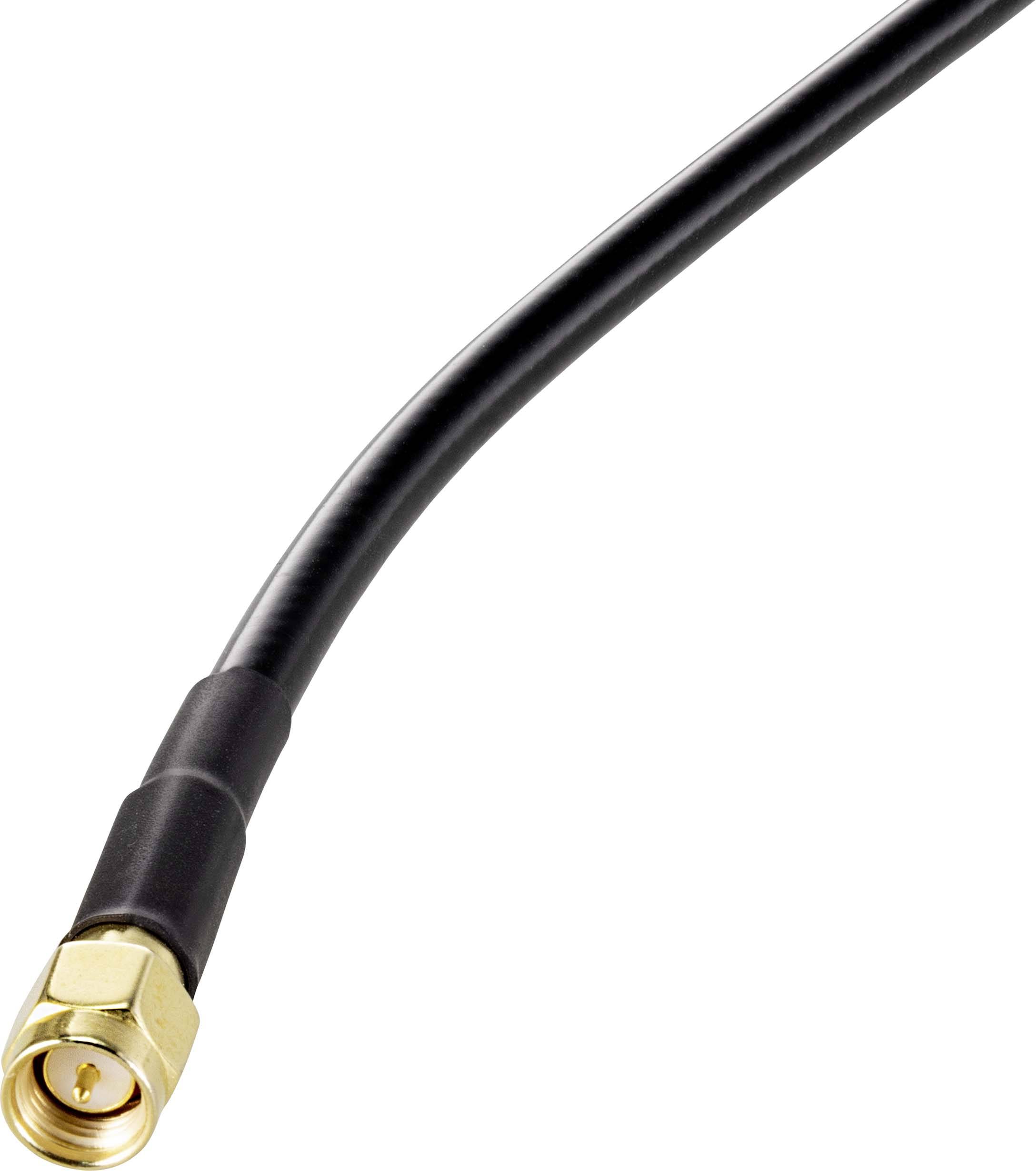 'Koaxialkabel mit goldbeschichtetem Stecker, geeignet für TV- und Rundfunkgeräte.'