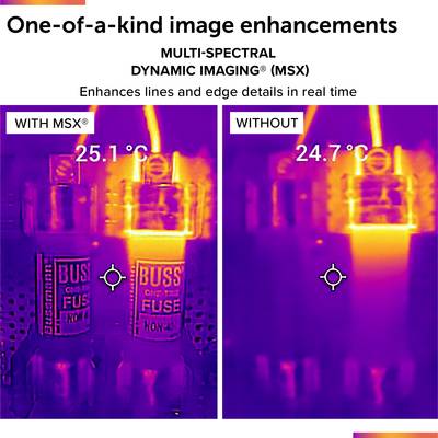 FLIR TG165-X MSX Wärmebildkamera -25 bis +300 °C 80 x 60 Pixel 8.7 Hz MSX®, Integrierte LED-Lampe, integrierte Digitalka-2