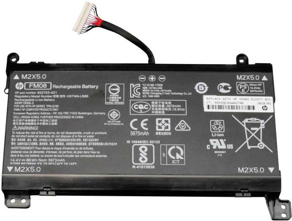 HP Notebook-Akku 922977-855 14.4 V 5973 mAh HP