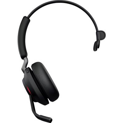 Drahtloses Headset mit einem Ohrpolster und Mikrofonarm, geeignet für Telefonate oder Online-Meetings.