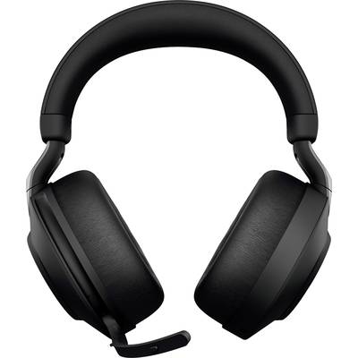 Schwarze Over-Ear-Kopfhörer mit eingebautem Mikrofon, geeignet für Gaming oder Musikhören.