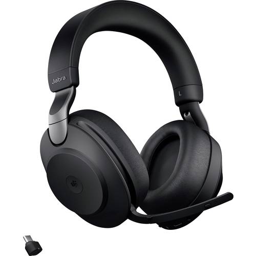 Thumbnail - Jabra Evolve2 85 MS Over Ear Headset Bluetooth®, kabelgebunden Stereo Schwarz Mikrofon-Rauschunterdrückung Lautstärkereg...