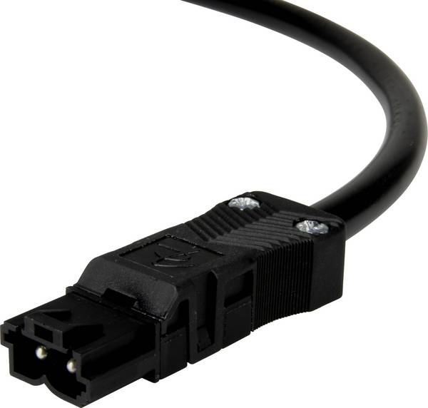 Adels-Contact 14816220 Netz-Anschlusskabel offene Kabelenden - Netz-Stecker Gesamtpolzahl: 2 Schwarz 2.00 m 50 St.
