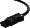 Adels-Contact 14816220 Netz-Anschlusskabel offene Kabelenden - Netz-Stecker Gesamtpolzahl: 2 Schwarz 2.00 m 50 St.