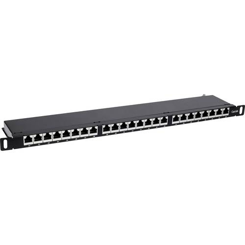 Intellinet 720922 24 Port Patch-Panel 483 mm (19) CAT 6a 0.5 HE Schwarz Bestückt