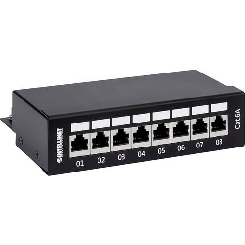 Intellinet 720908 8 Port Patch-Panel CAT 6a Mehrfarbig Bestückt