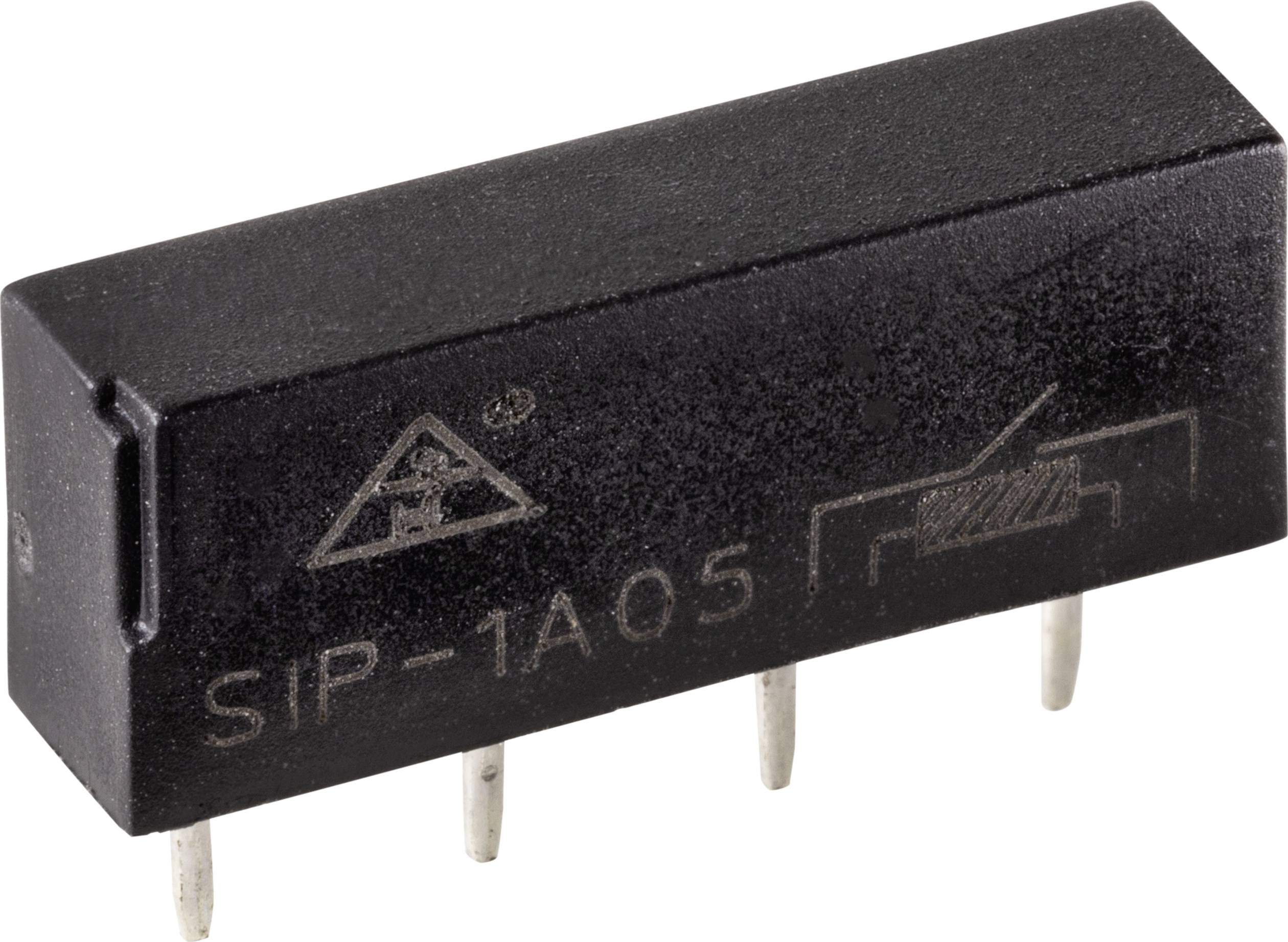 TRU COMPONENTS SIP1A05 Reed-Relais 1 Schließer 5 V/DC 0.5 A 10 W SIP-4