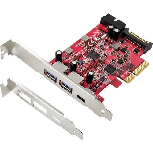Renkforce 1+4 Port USB 3.2 Gen 2 Controllerkarte USB-A (USB 3.2 Gen 2) PCIe x4