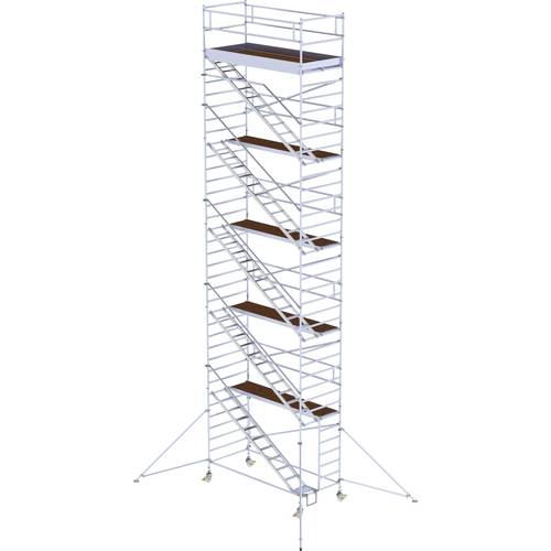 MUNK Günzburger Steigtechnik 167520 Rollgerüst Montage ohne Werkzeug Arbeitshöhe (max.): 12.4 m