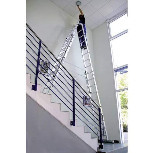 Thumbnail - MUNK Günzburger Steigtechnik 33032 Aluminium Stufen-Stehleiter Arbeitshöhe (max.): 5.1 m