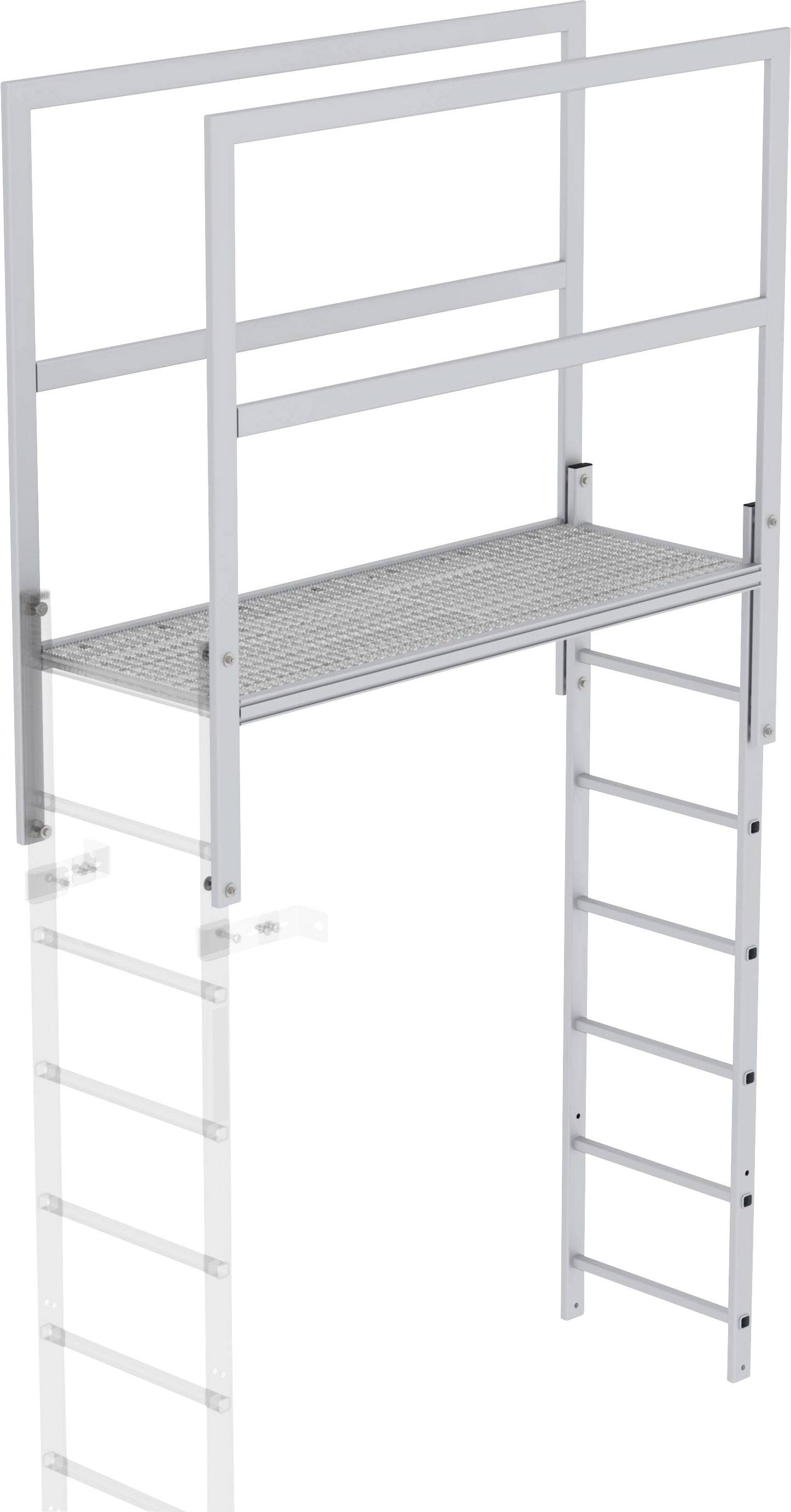 MUNK Günzburger Steigtechnik 61185 Aluminium Überstieg Montage mit Werkzeug