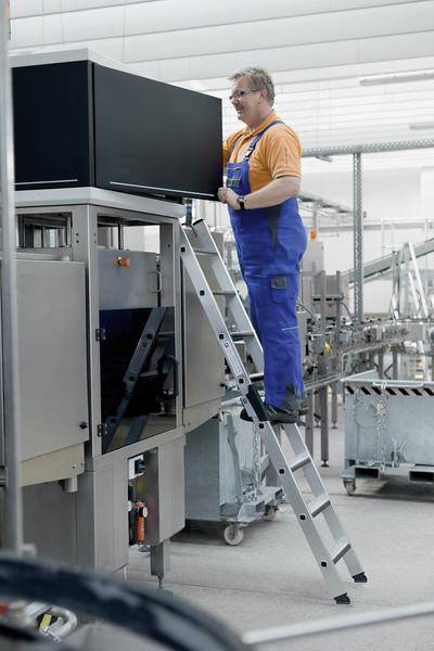 Aluminium-Anlegeleiter-relax step, 12 Stufen
