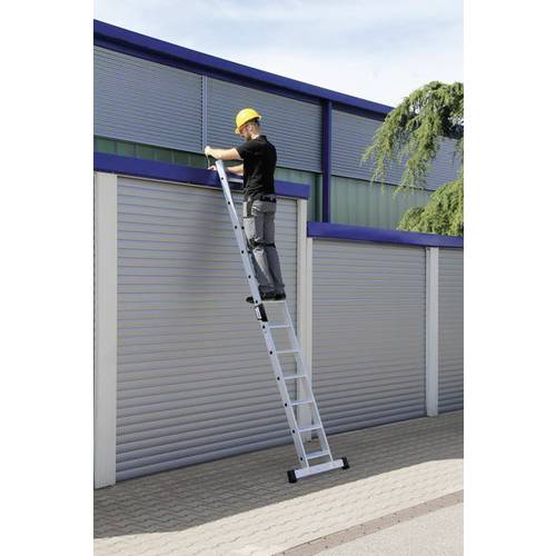MUNK Günzburger Steigtechnik 40612 Aluminium Anlegeleiter Montage mit Werkzeug Arbeitshöhe (max.): 4.3 m DIN EN 131 8 kg