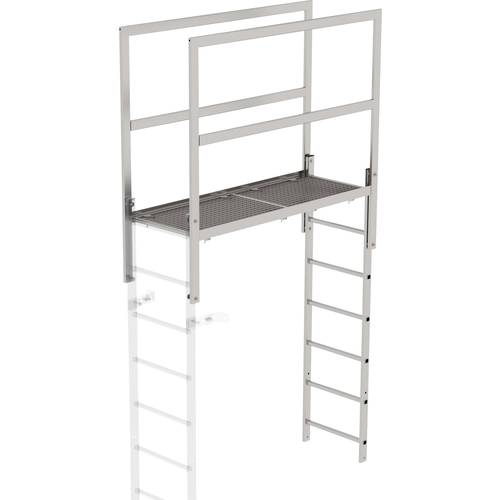 MUNK Günzburger Steigtechnik 64185 Edelstahl Überstieg Montage mit Werkzeug