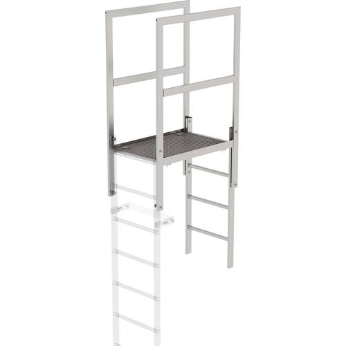 MUNK Günzburger Steigtechnik 68181 Edelstahl Überstieg Montage mit Werkzeug