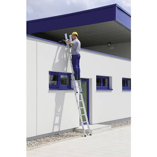 MUNK Günzburger Steigtechnik 20218 Aluminium Schiebeleiter Arbeitshöhe (max.): 10.3 m