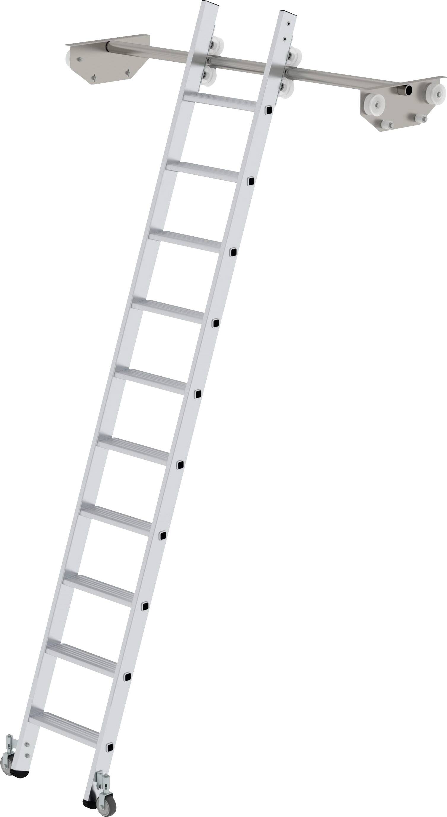 Thumbnail - MUNK Günzburger Steigtechnik 44610 Aluminium Regalleiter Arbeitshöhe (max.): 3.59 m