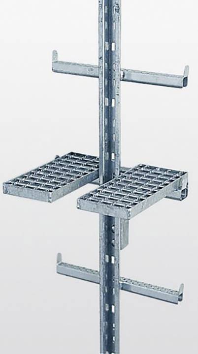 MUNK Günzburger Steigtechnik 77539 Stahl verzinkt Ruhepodest Montage mit Werkzeug