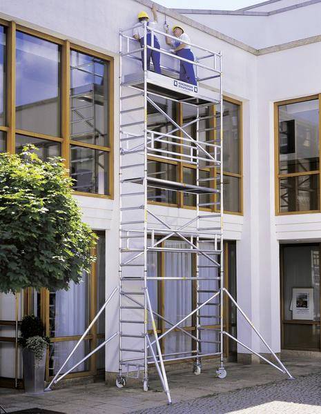 Thumbnail - MUNK Günzburger Steigtechnik 156546 Aluminium Rollgerüst Montage ohne Werkzeug Arbeitshöhe (max.): 7.4 m