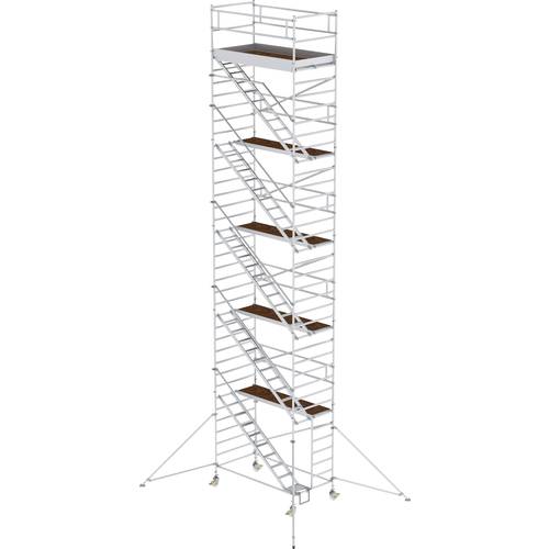 MUNK Günzburger Steigtechnik 167510 Rollgerüst Montage ohne Werkzeug Arbeitshöhe (max.): 12.4 m