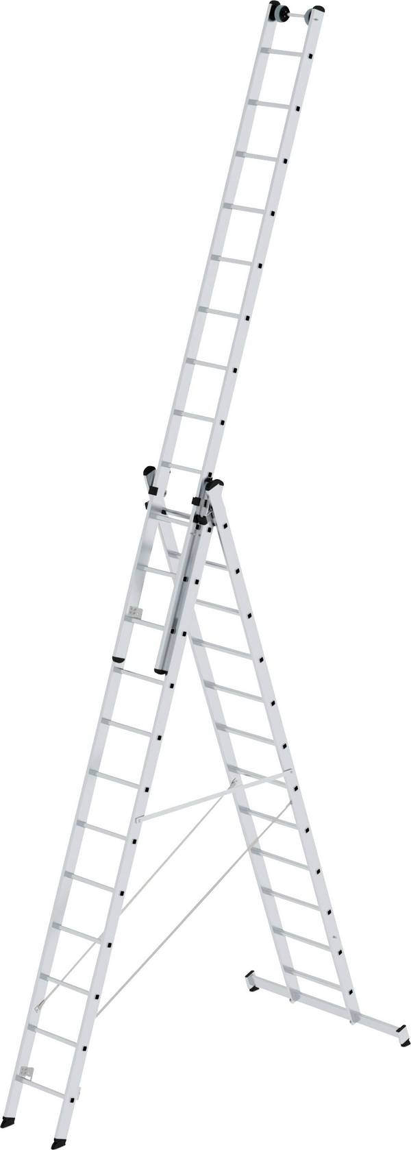 MUNK Günzburger Steigtechnik  33312 Aluminium Multifunktionsleiter Montage mit Werkzeug Arbeitshöhe (max.): 9.7 m