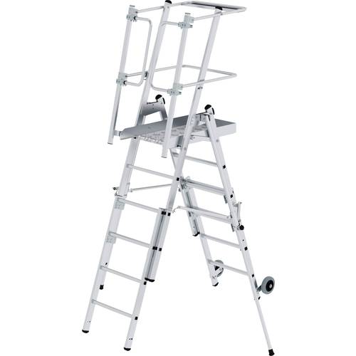 MUNK Günzburger Steigtechnik 52534 Aluminium Plattformleiter Montage mit Werkzeug Arbeitshöhe (max.): 3.58 cm