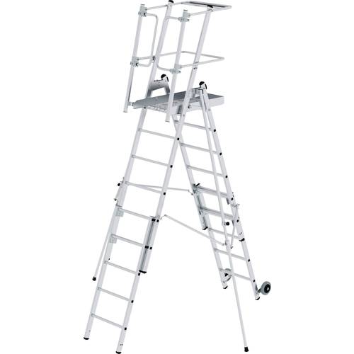MUNK Günzburger Steigtechnik 52538 Aluminium Plattformleiter Montage mit Werkzeug Arbeitshöhe (max.): 4.37 cm