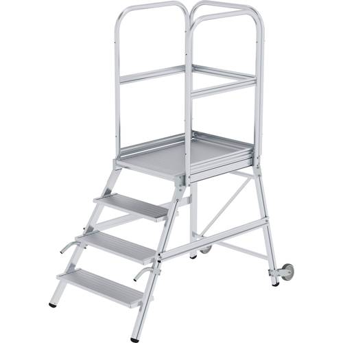 MUNK Günzburger Steigtechnik 56104 Aluminium Podesttreppe Montage mit Werkzeug Arbeitshöhe (max.): 3 m