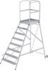 MUNK Günzburger Steigtechnik 56108 Aluminium Podesttreppe Montage mit Werkzeug Arbeitshöhe (max.): 3.9 m