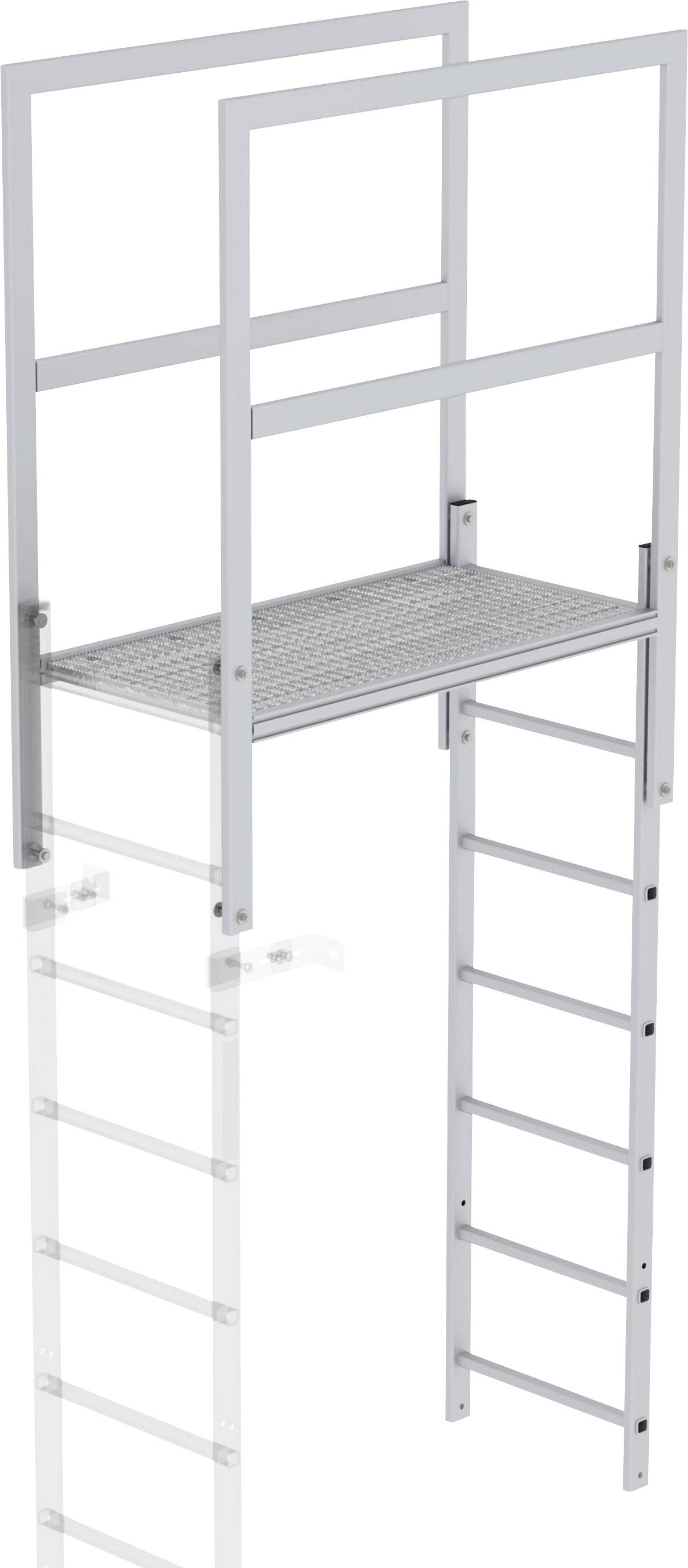 Thumbnail - MUNK Günzburger Steigtechnik 61183 Aluminium Überstieg Montage mit Werkzeug