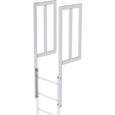 Eine silberne Sicherheitsschleuse mit zwei parallel angebrachten Rechteckrahmen. Sie wird häufig in Geschäften zur Diebstahlsicherung verwendet.