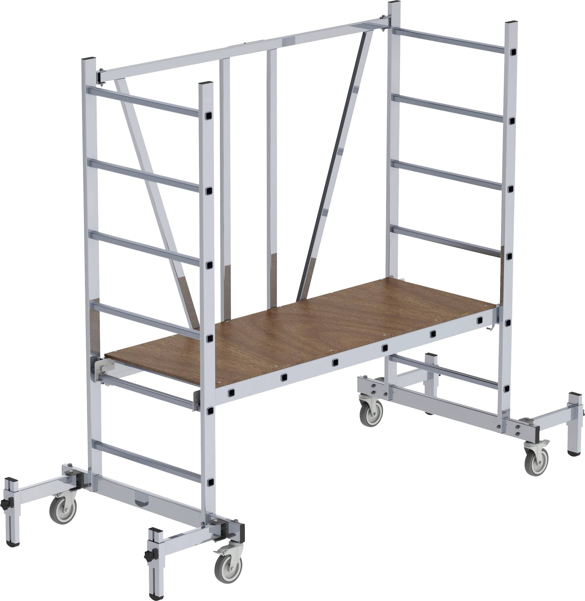 MUNK Günzburger Steigtechnik 11301 Aluminium Klappgerüst Montage ohne Werkzeug Arbeitshöhe (max.): 3 m 34 kg