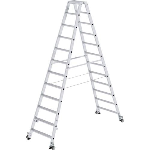 Thumbnail - MUNK Günzburger Steigtechnik 41224 Aluminium Stufen-Stehleiter Arbeitshöhe (max.): 4.5 m 21.5 kg