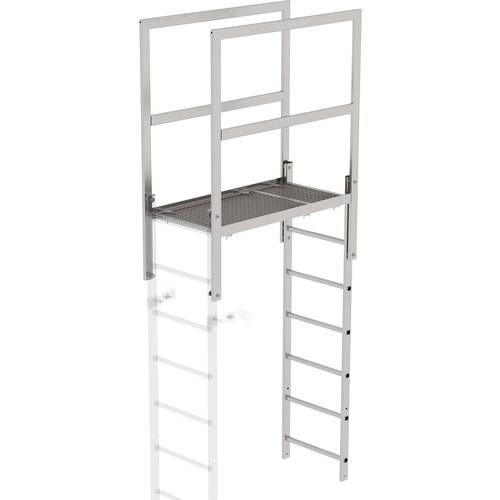 MUNK Günzburger Steigtechnik 64184 Edelstahl Überstieg Montage mit Werkzeug