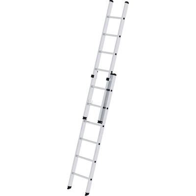 Leiter mit zwei ausziehbaren Abschnitten, aus Aluminium, zum Erreichen höherer Stellen.