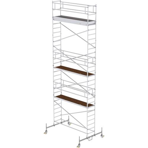 MUNK Günzburger Steigtechnik 156745 Aluminium Rollgerüst Montage ohne Werkzeug Arbeitshöhe (max.): 9.5 m