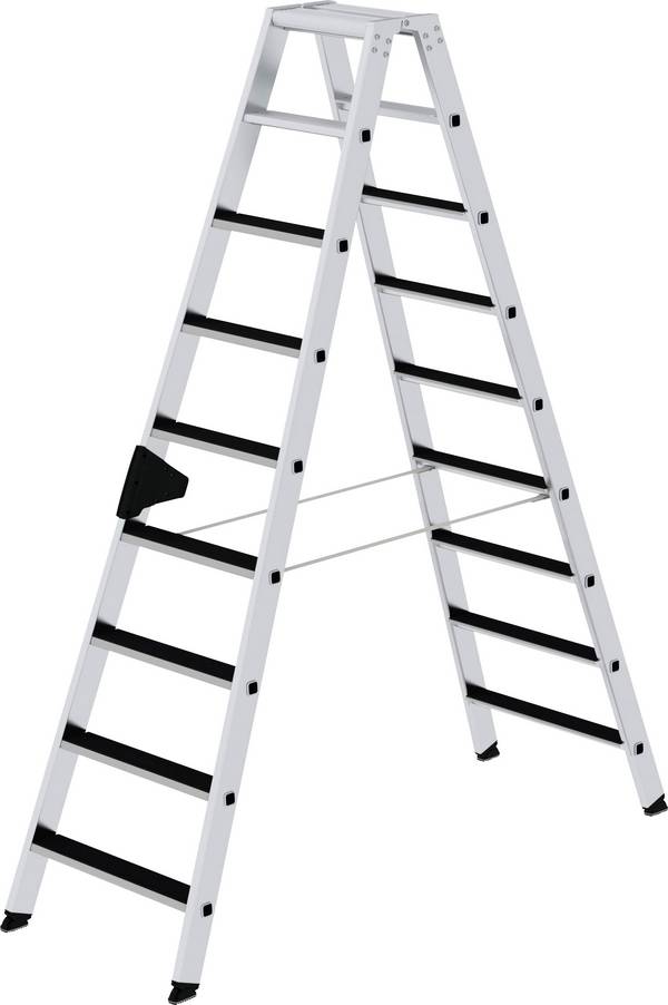 MUNK Günzburger Steigtechnik 41609 Aluminium Stufen-Stehleiter Arbeitshöhe (max.): 3.75 m
