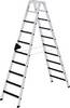 Stufen-Stehleiter CLIP-STEP beidseitig begehbar geriffelt 2 x 10 Stufen. MUNK GmbH 11122049