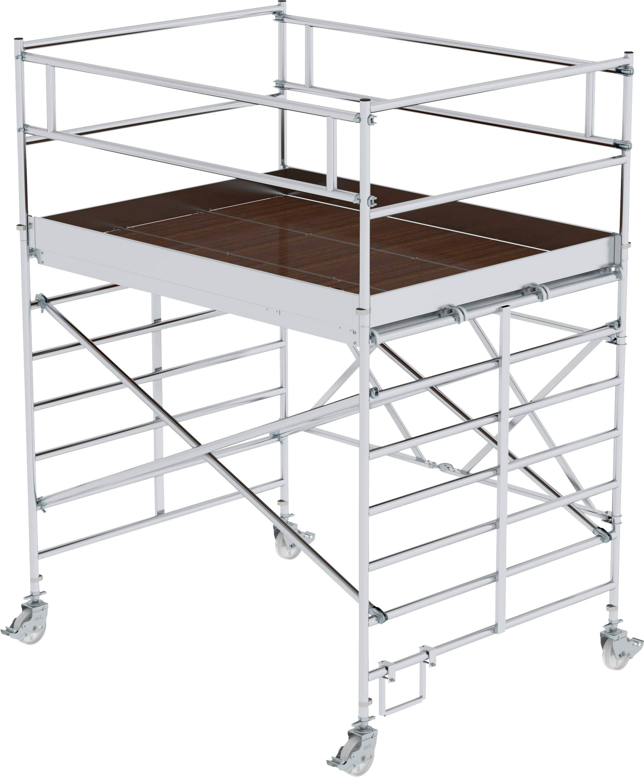 MUNK Günzburger Steigtechnik 115500 Aluminium Klappgerüst Montage ohne Werkzeug Arbeitshöhe (max.): 4.4 m