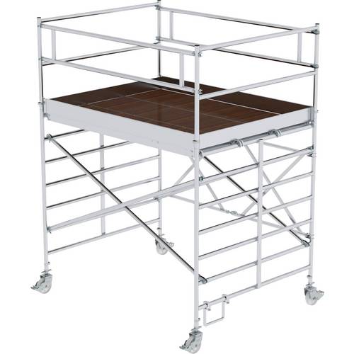 MUNK Günzburger Steigtechnik 115500 Aluminium Klappgerüst Montage ohne Werkzeug Arbeitshöhe (max.): 4.4 m