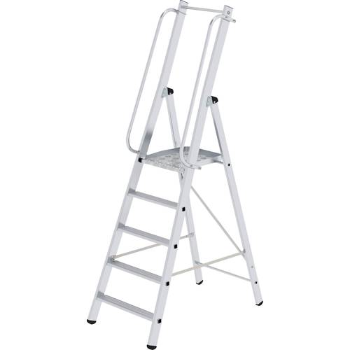 Thumbnail - Plattformleiter 5 Stufen Alu.Plattf.L425xB400/360mm eins.begehbar MUNK